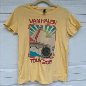 Yellow Van Halen Tour 2012 T-Shirt
